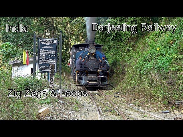 Part 2 - Darjeeling Railway (India) - Steam Special – Rongtong to Kurseong - Zig Zags & Loops - 4K