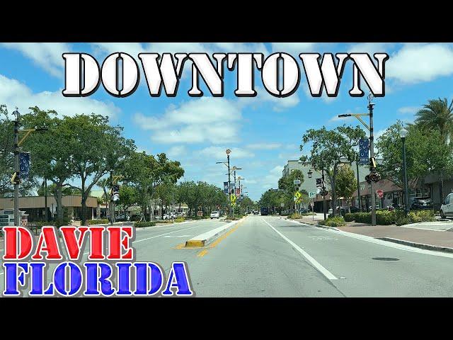 Davie - Florida - 4K Downtown Drive