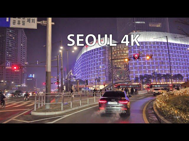 Seoul 4K - Neon Nightlife - Night Drive