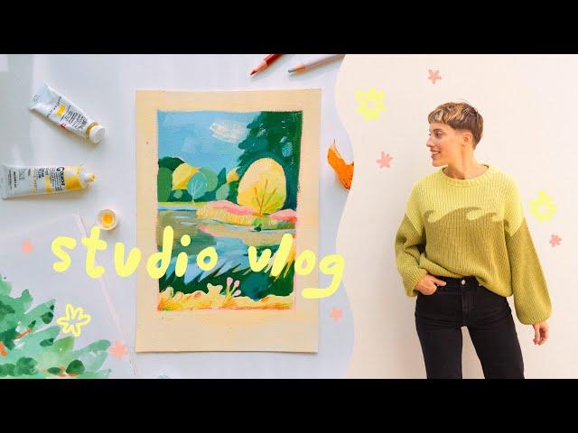 painting (a lot), working w/James, trying new paints ︎ nov vlog