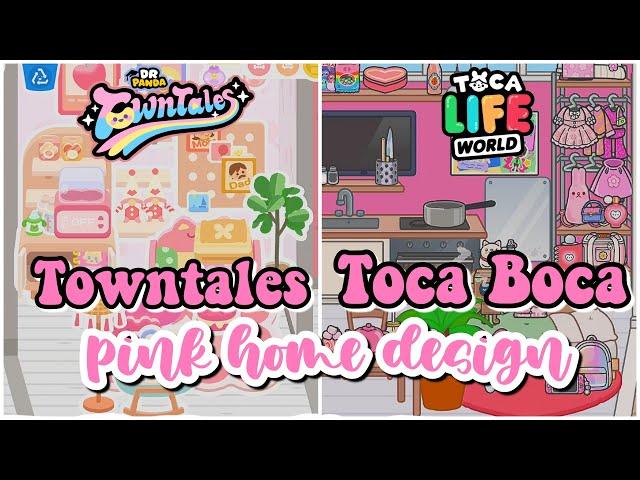 Toca Boca X Towntales Pink Home Design Idea 