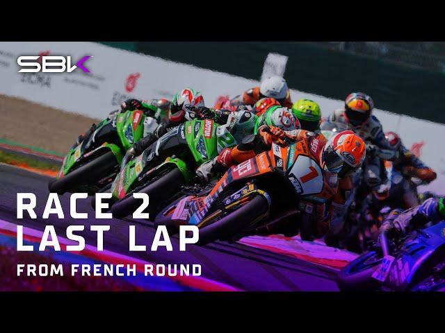 Fierce fight in WorldSSP300 Race 2 brings close action until the line  | 2024 #FrenchWorldSBK 