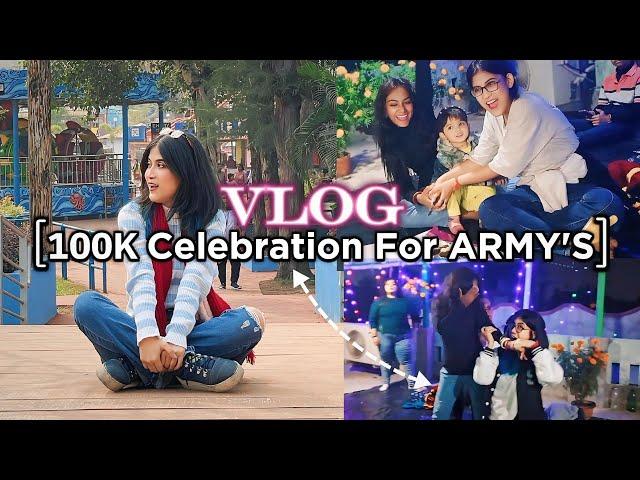  UNPLANNED 1 Lakh Celebration VLOG For ARMY'S!  Saranghae  #vlog #btsarmy