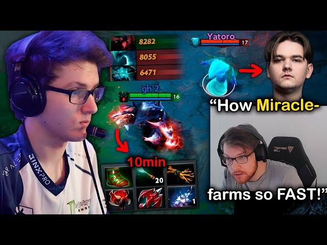 Miracle- SF vs Yatoro on Stream SHOCKED qojqva after FAST farming