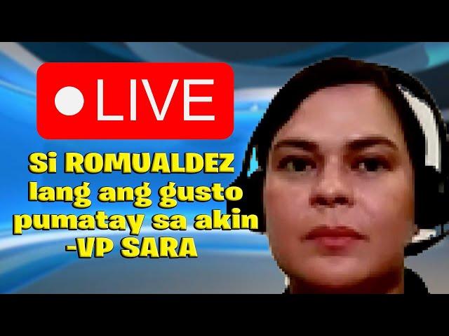 Si ROMUALDEZ ang gusto pumatay sa akin- VP SARA