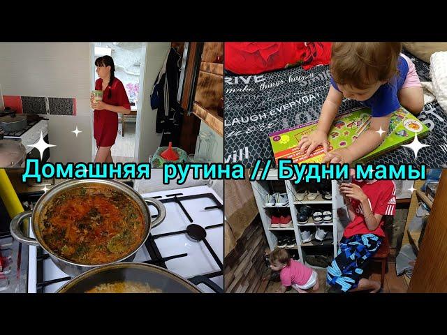 Домашняя рутина. Будни мамы  с двумя детьми.Домашний влог.Подарок от зрительницы 