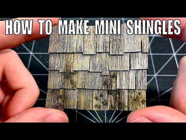 Make and Paint Realistic Shingles from Balsa Wood