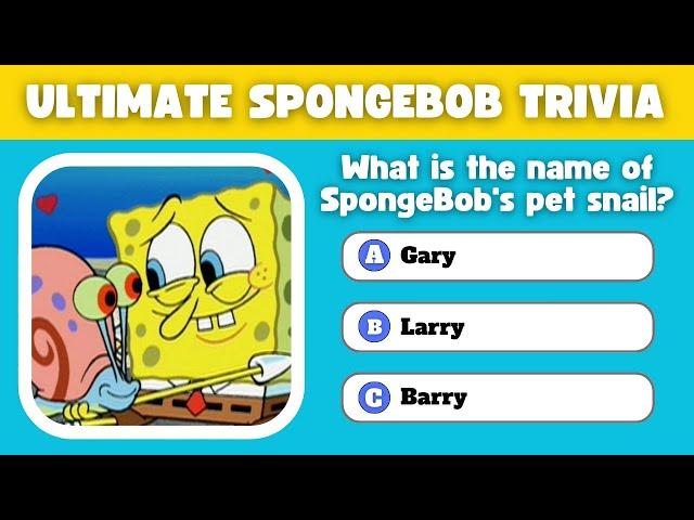 ULTIMATE SPONGEBOB TRIVIA QUIZ! TEST YOUR BIKINI BOTTOM KNOWLEDGE!