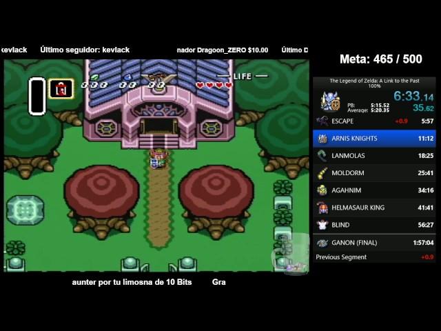 Nuevo PB 100% Speedrun TLOZ A LTTP