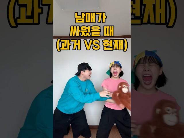 남매가 싸웠을 때 (과거 VS 현재) @빵먹다살찐떡