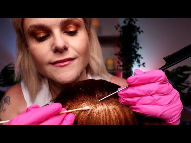 ASMR Relaxing Scalp Check & Scalp Treatment