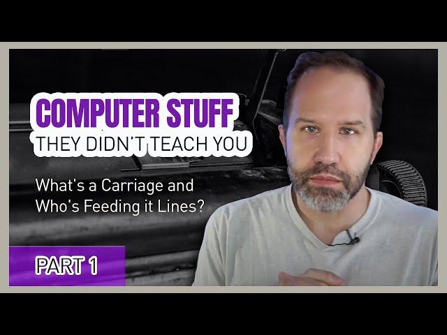 What's a Carriage and Who's Feeding it Lines? CRLF - Computer Stuff They Didn't Teach You #1