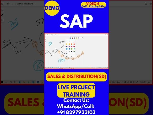 SAP SD Training 6 22nd Sep 2024 #sapsdconsultant  #sapcorporatetraining