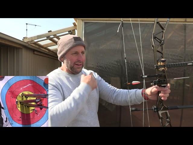 Elite Verdict compound bow Target setup Day 2