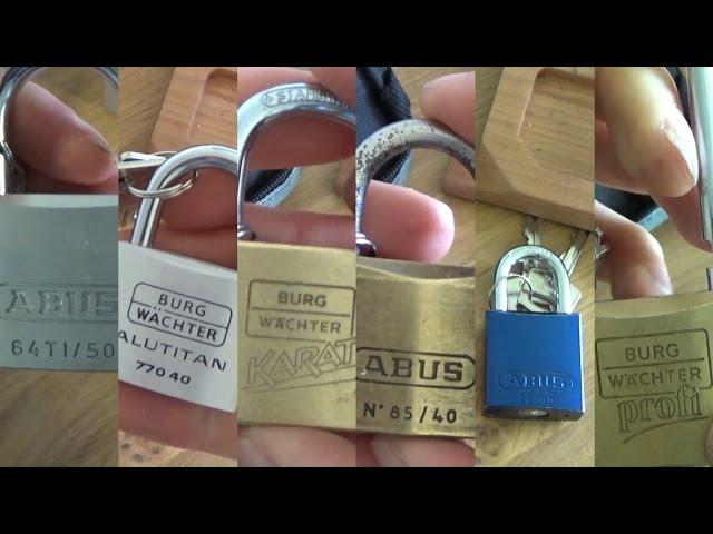 (39) Picking - Beginner's locks picked & opening tips (Abus & Burgwächter padlocks)