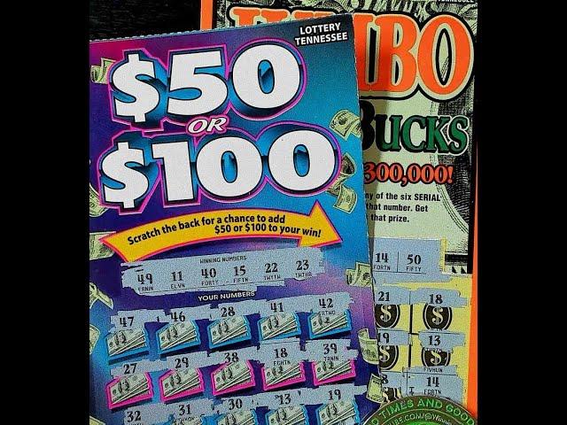 TN LOTTERY SCRATCH OFF TICKETS$50 OR $100 AND JUMBO JUMBO BUCKS🟠🟠GO BIG ORANGE!