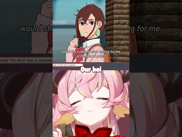 When Yui meets beautiful ladies #shorts #vtuber #dandadan
