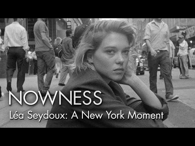 Léa Seydoux in "A New York Moment" by Glen Luchford