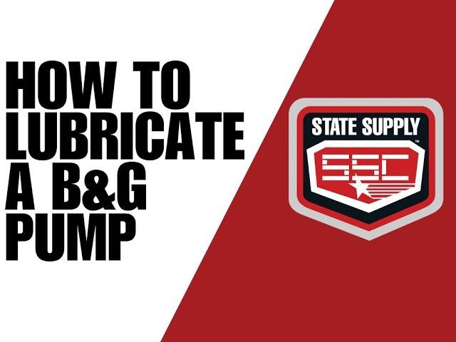 How to Lubricate a Bell & Gossett Pump