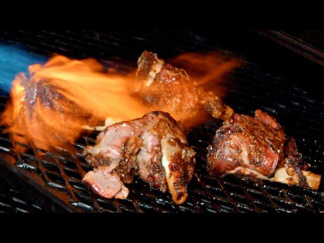 The Best Smoked Lamb Shank Recipe - Lamb Lollipops on the Yoder