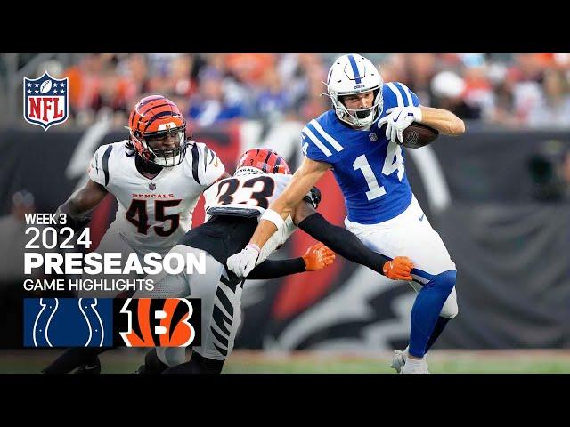 Indianapolis Colts vs. Cincinnati Bengals | 2024 Preseason Week 3 Game Highlights