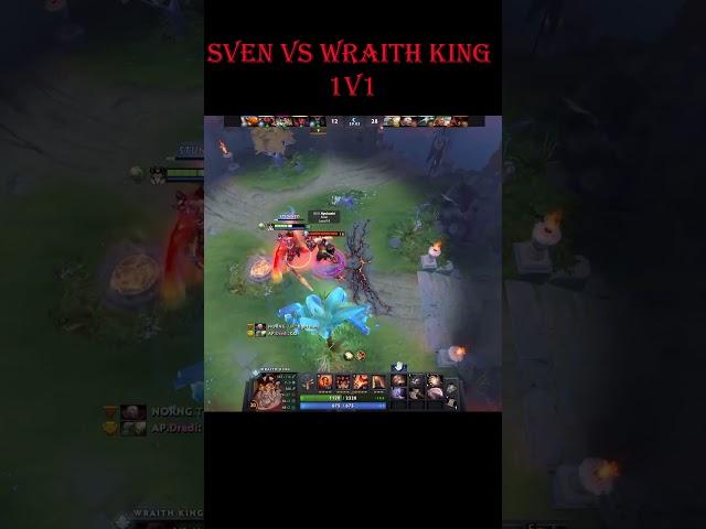 Sven vs Wraith King 1v1 ! Dota 2 #Shorts