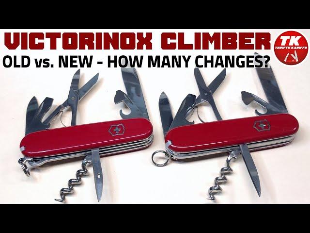 Victorinox Climber Swiss Army Knife - Old vs. New 1.3703