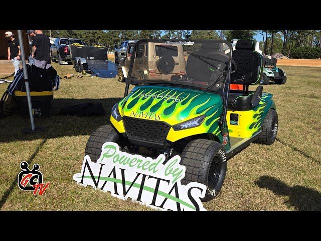 RACING GOLF CART Built by Navitas and Angry Goat Custom Golf Carts - GolfCartingTV