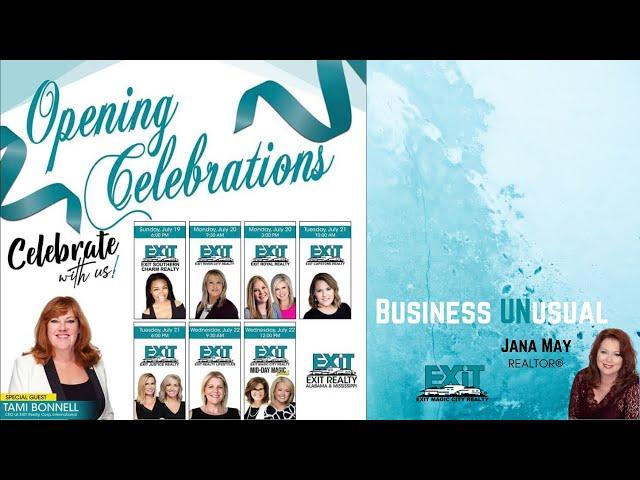 Business UNusual - EXIT Realty AL/MS - Tami Bonnell is attending Six EXIT Office Grand Openings!