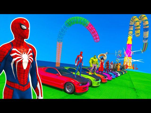 try this awesome cars stunt race track in GTA 5 offline