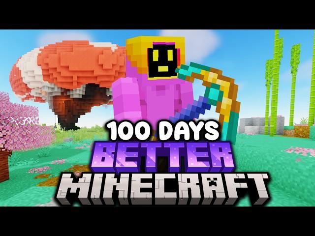 I Survived 100 Days In BETTER Minecraft Hardcore (Full Movie)