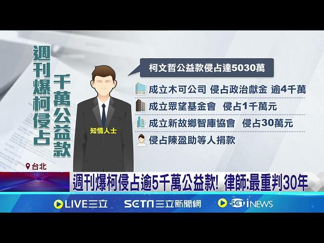 滅證指令曝? 週刊爆柯令李文娟"桌上木可帳碎掉" 柯8/12開記者會前急令滅帳? 週刊爆"證實內帳全滅"│記者 侯彩紅 郭思妏｜台灣要聞20241127｜三立iNEWS