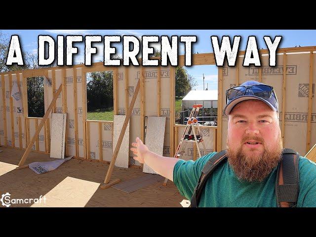 Cutting Out Window & Door Openings with House Wrap & Siding // DIY Workshop Build