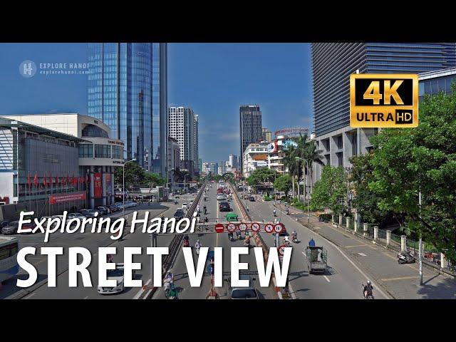 Hanoi street view in 4k - Vietnam capital city