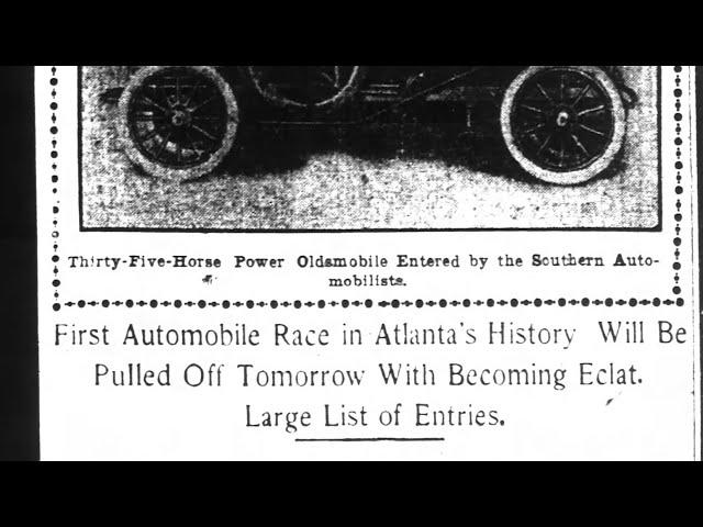 Atlanta’s EARLIEST Auto Racing History! 1907-1914 Stewart Avenue Hill Climb!