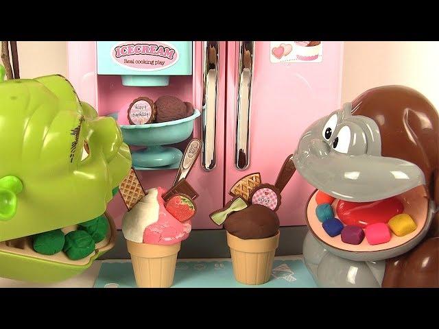 Shrek et le singe mangent des glaces Réfrigérateur Jouet Pâte à Modeler