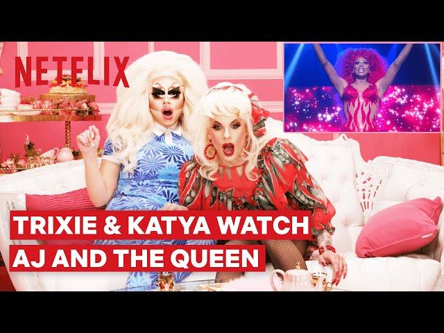 Drag Queens Trixie Mattel & Katya React to RuPaul's AJ and the Queen | I Like to Watch | Netflix