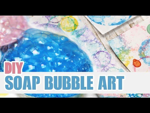DIY: Soap Bubble Art | Personalize your Notebooks!