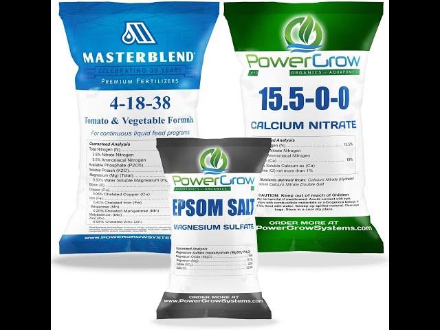 How to mix Masterblend solution for hydroponic gardening