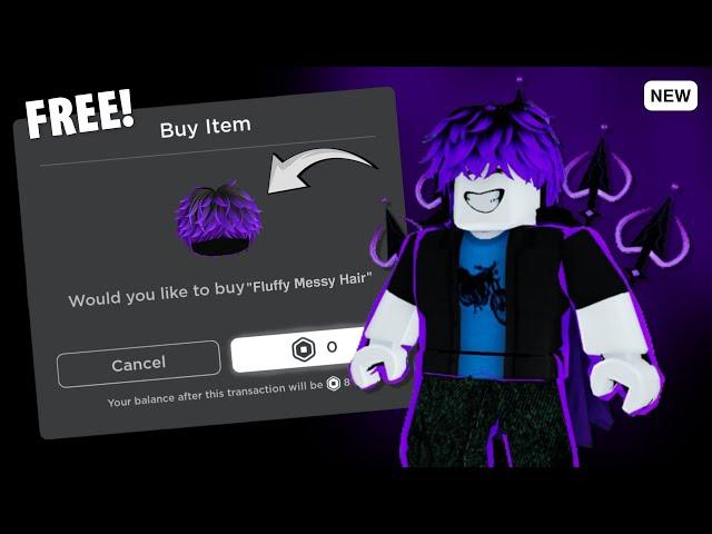 HURRY! 22 GET ROBLOX FREE ITEMS & FREE PURPLE MESSY HAIR ON ROBLOX 2024