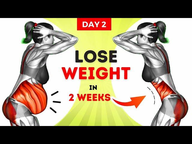 Burn Belly Fat & Lose Weight 30-Min Daily Standing Exercises | 2 Week Challenge : DAY 2