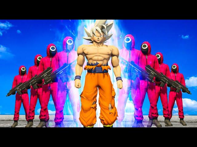 Master Ultra Instinct Goku plays Squid Game in GTA 5