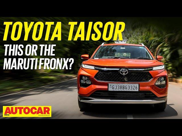 Toyota Taisor review - Maruti Fronx in Toyota clothes | First Drive |  @autocarindia1