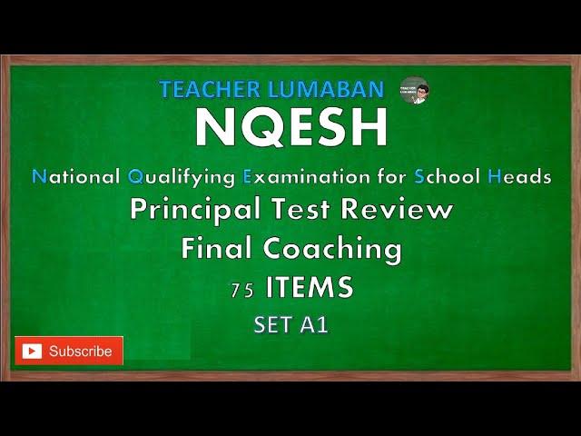 NQESH Exercises Set A1 | Teacher Lumaban