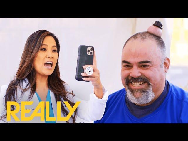 This Patient Makes Dr. Lee Laugh So Hard She HAS TO Take A Picture Of His Cyst | Dr Pimple Popper