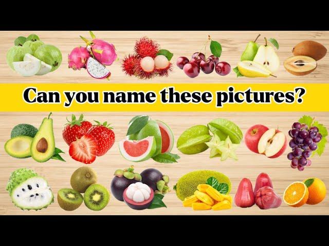 Fruits Name | Learn Fruits Name in English | Guess the Fruits | Fruits Vocabulary | Popular fruits …