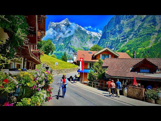 GRINDELWALD SwitzerlandMost Amazing Swiss Village In Summer ! SWISS Valley