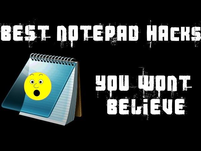 Unbelievable Notepad Tricks and Hacks|| Microsoft Hasn't Revealed Yet.