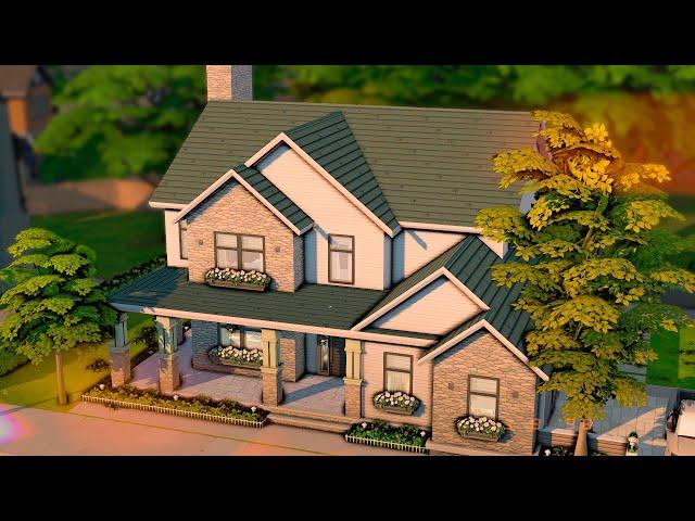 Современный американский дом ️// Строительство The Sims 4 NO CC