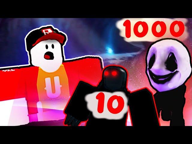 Постройки из 10 100 1000 Блоков ХОРРОР в Build a Boat Roblox